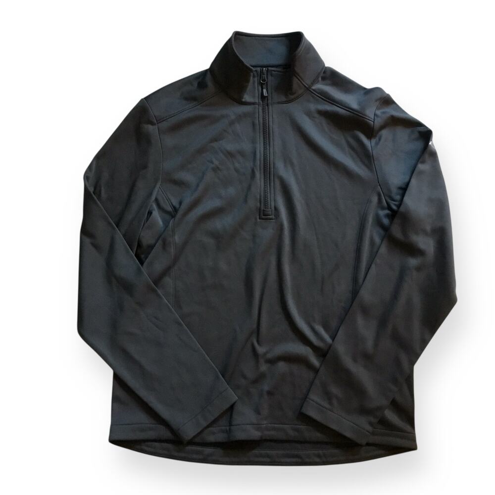 Eddie Bauer gray half-zip fleece pullover